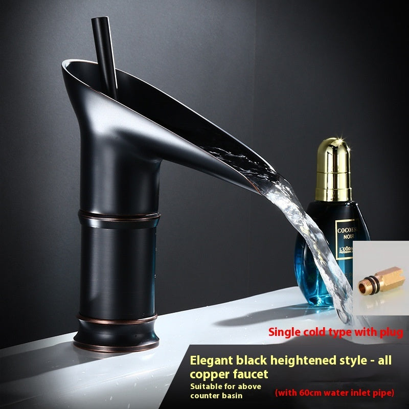 Kupfer Wasserfall Becken Armatur Haushalts Waschbecken Armatur