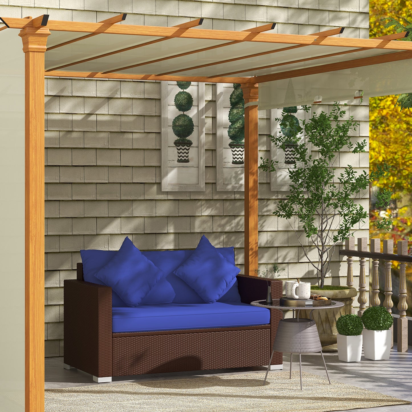 2-teiliges Patio-Ecksofa-Set