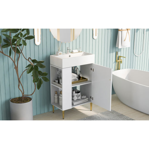 21,6-Zoll Weißes Badezimmer-Waschbecken, Nicht verfügbare Plattformen - SHEIN Corporation, Temu
