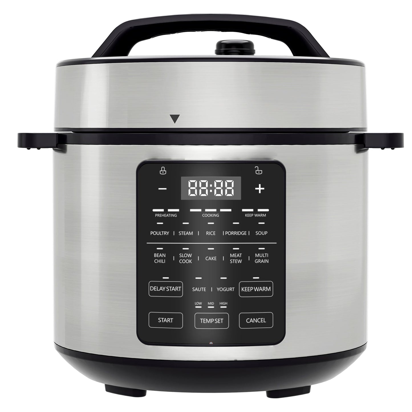 9 In 1 Electric Pressure Cooker, Warmer & Sterilizer, Saute, Slow Cooker, Rice Cooker, Multi-Functional Smart Pot - Decorbites