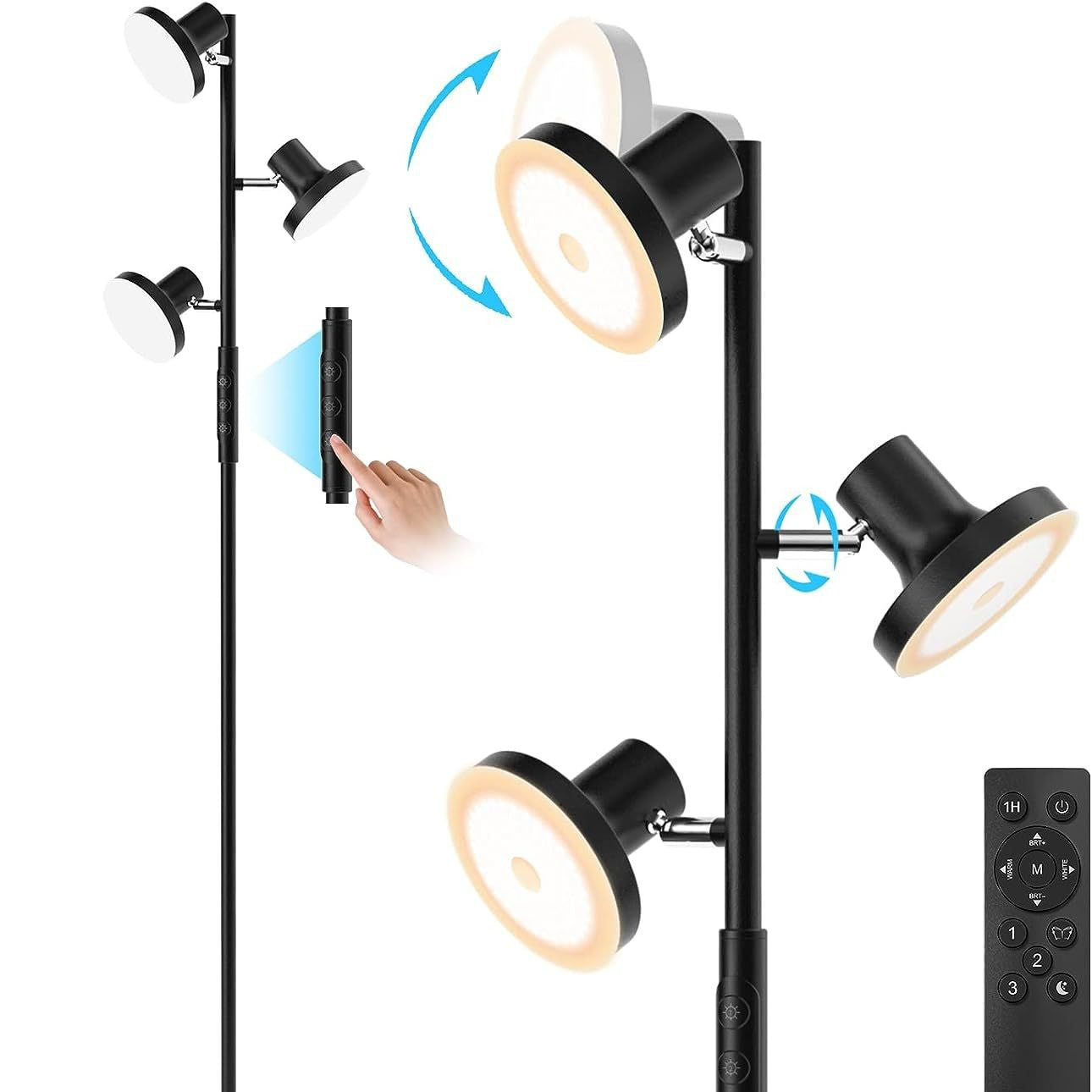 Wohnzimmer Schlafzimmer Arbeitszimmer Werkbank Verstellbare Stehlampe LED Fernbedienung Drehbar