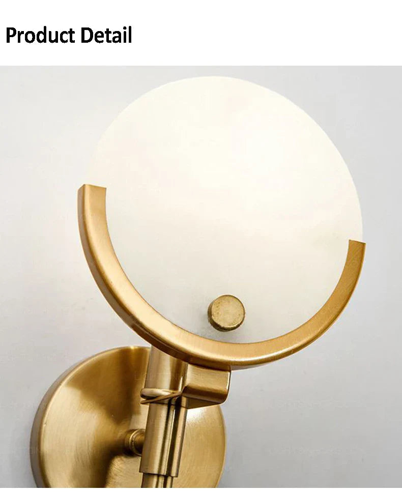 Decorbites™ Goldener Marmor Wandlampe Luxus Wohnzimmer Schlafzimmer Deko Wandleuchte
