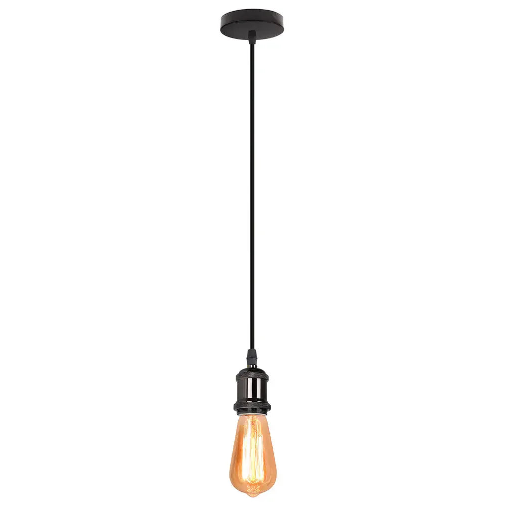 Decorbites™ LED Holz-Deckenleuchte Pendellampe Vintage Retro Loft Hänge Lampe Suspension E27