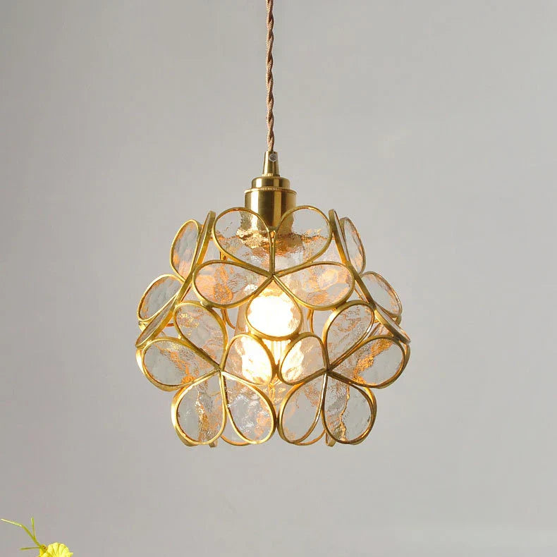 Decorbites™ Japanische Blumen-Glasanhängerleuchten Moderne LED-Hängeleuchte