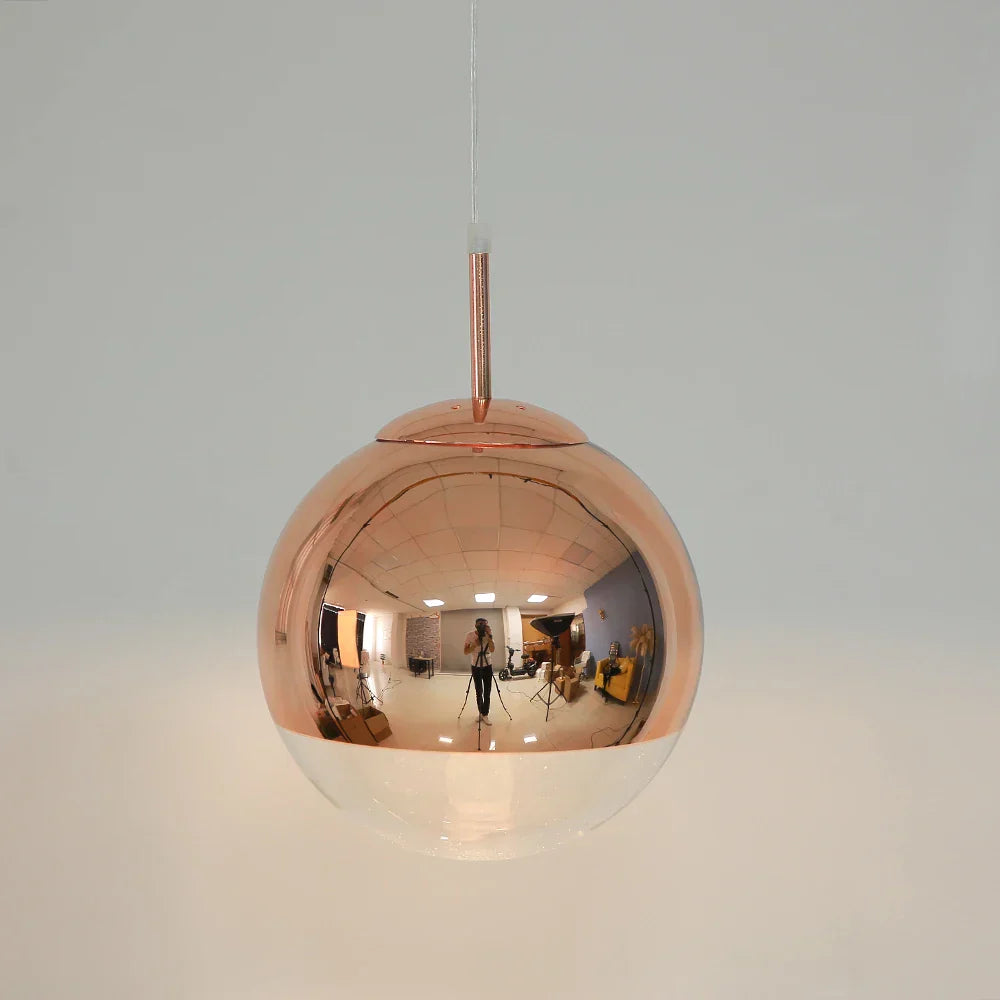 Decorbites™ Glasball-Elektroplattier-LED-Hängeleuchte für Küche, Wohnzimmer und Schlafzimmer
