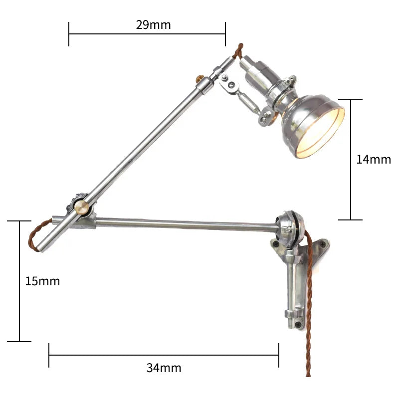 Decorbites™ Industrielle Retro-Wandlampe aus Gussaluminium Mittelalterliche Wandfackeln für Zuhause, Büro, Café