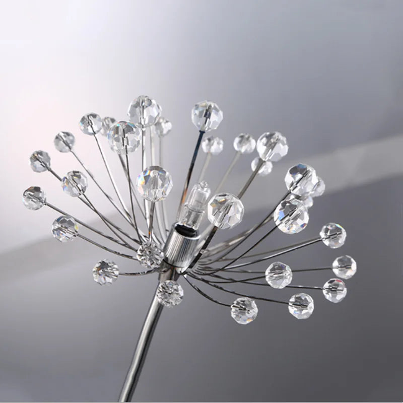 Decorbites™ Löwenzahn-Kristallblumen-Wandlampe für Badezimmer, Schlafzimmer, Wohnzimmer.