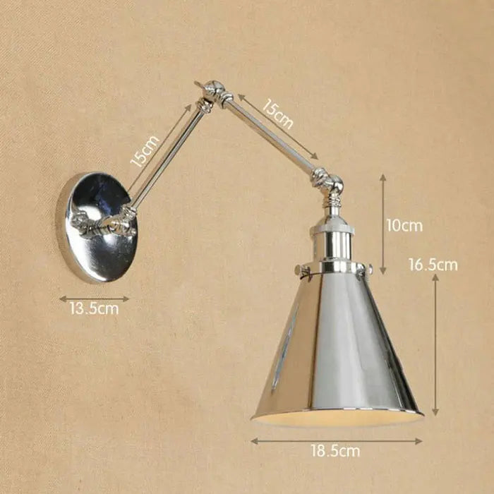 Decorbites™ Traum-Meister Chrome Wandapplikation Silberglanz Moderne Metall Bemalte Wandlampe