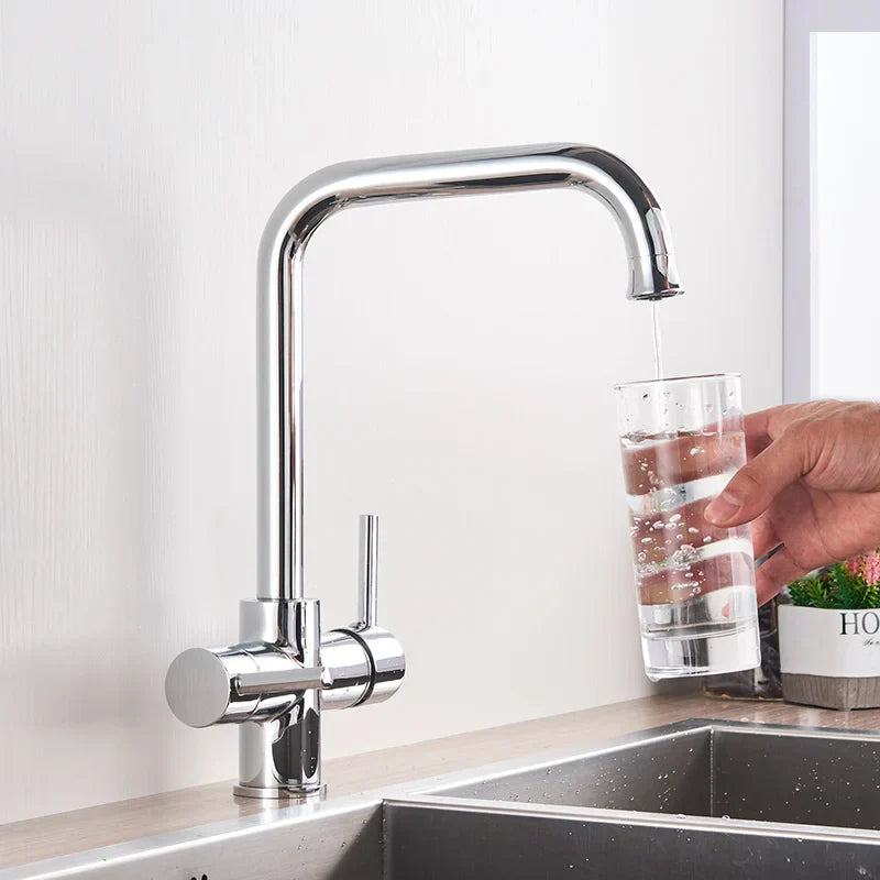 Decorbites™ Zweispundenduschfilterarmatur mit 360-Grad-Drehung für gereinigtes Küchenwasser