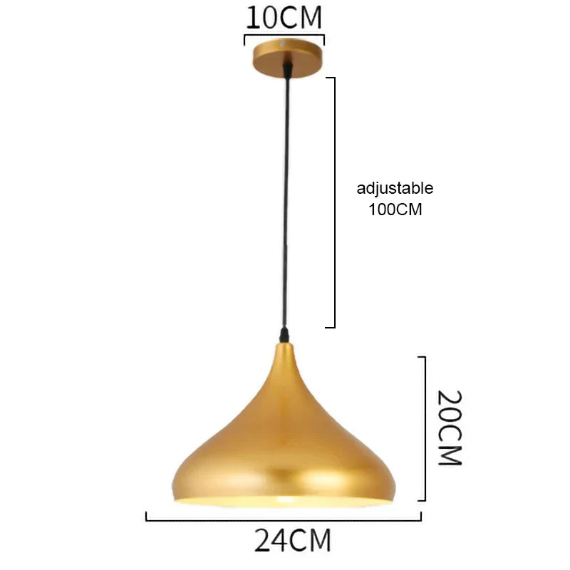 Decorbites™ Gold-Schmiedeeisen-Kronleuchter-Hängeleuchte, E27 LED, nordisch-retro Stil