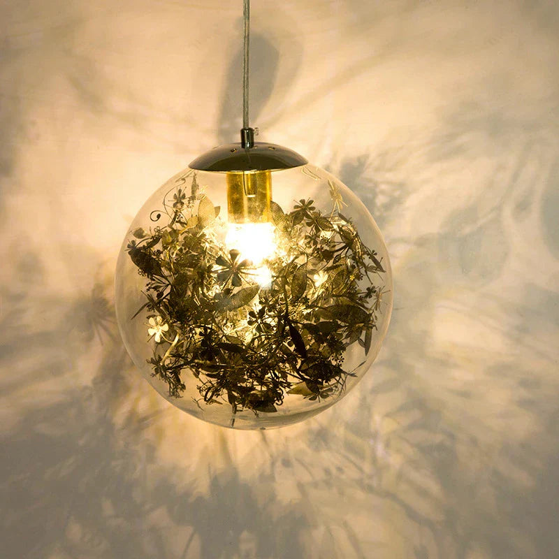 Decorbites™ Glas-LED-Hängeleuchte: Einfache nordische Leuchte für Schlafzimmer, Küche und Wohnzimmer