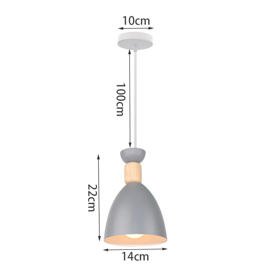 Decorbites™ Industrielles Graues Pendellicht mit LED für Wohnzimmer, Eingangsbereich – Moderne Leuchte