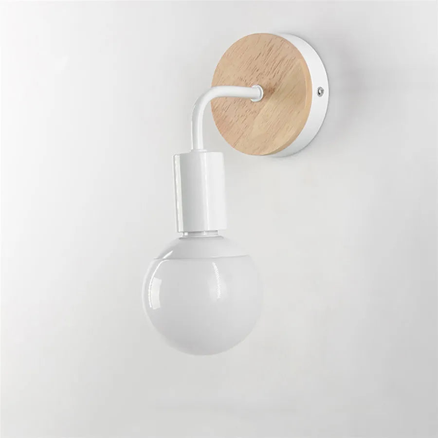 DecorBites™ Iron Art Wall Light: Modern & Simple Fixture for Bedroom, Living Room, Stairway - E27