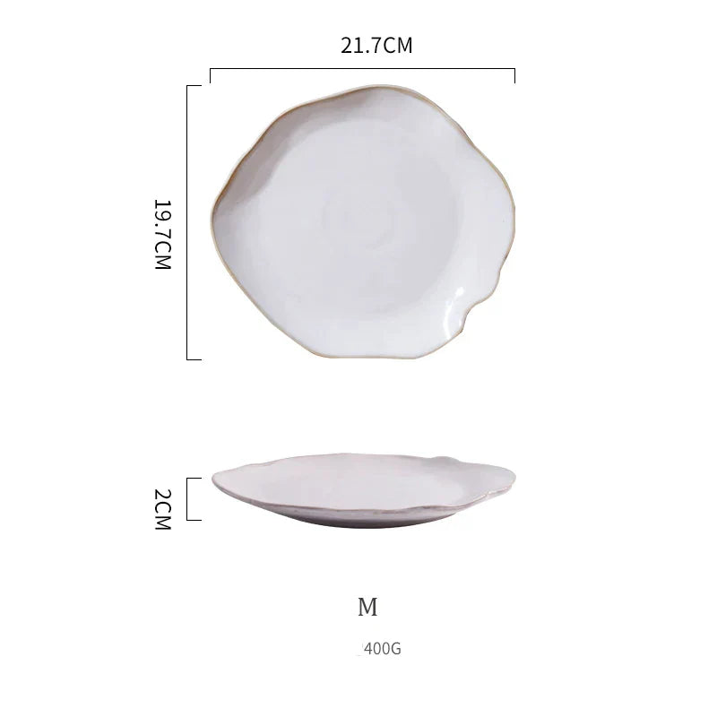 Decorbites™ Keramik-Essens-Teller-Set - Premium-Qualität runde Teller für Restaurants und den Heimgebrauch