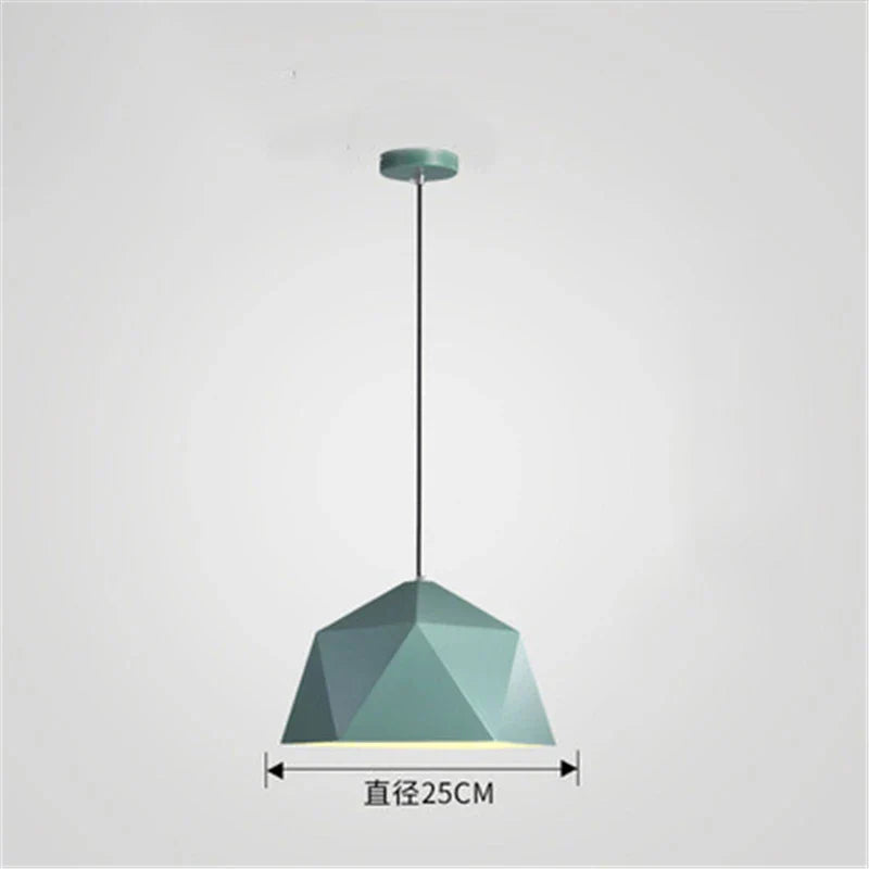 Decorbites™ Eisen-Diamant-Hängeleuchter Moderne Geometrie Pendelleuchten für Wohnzimmer & Café