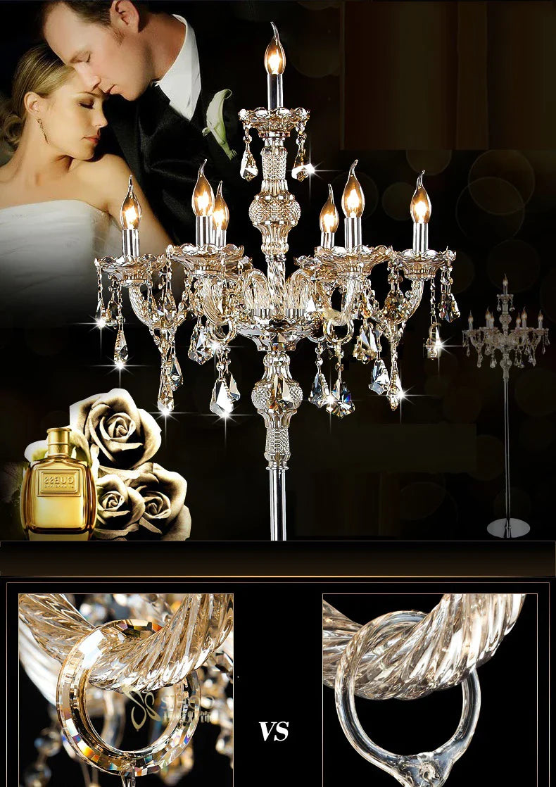 Decorbites™ Kristall-Stehlampe – Modernes französisches Design für Wohnzimmer und Schlafzimmer