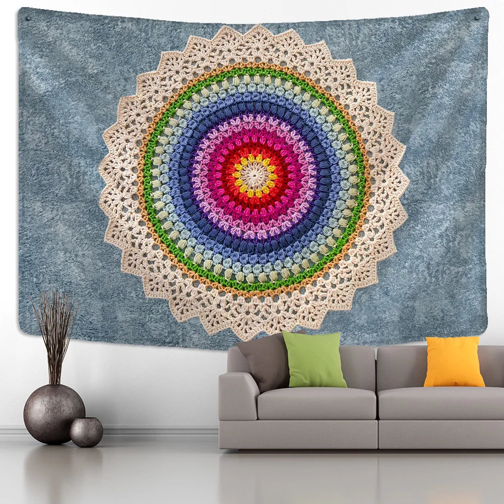 Decorbites™ Indisches Mandala-Wandbehang Strand-Schal Matte Decke Boho-Tapisserien