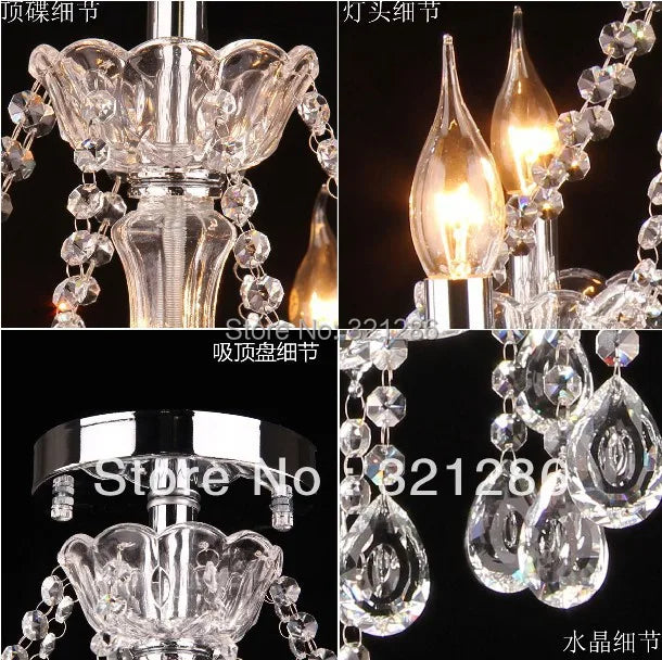Decorbites™ Crystal K9 Kronleuchter: Moderne 8-Arm-LED-Beleuchtung für Schlafzimmer & Wohnzimmer