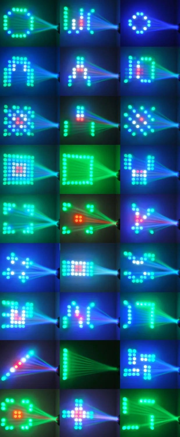 Decorbites™ LED RGBW Discokugel Party DJ Bühnenbeleuchtung - Hunderte von Mustern