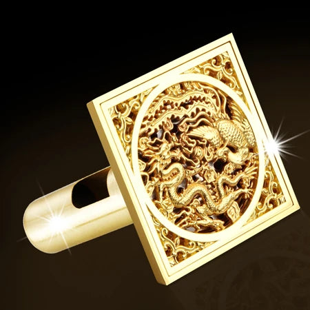 DecorBites™ Goldener quadratischer Bodenablauf 4 cm, Luxus-Badezimmer-Duschrost 10 cm * 10 cm