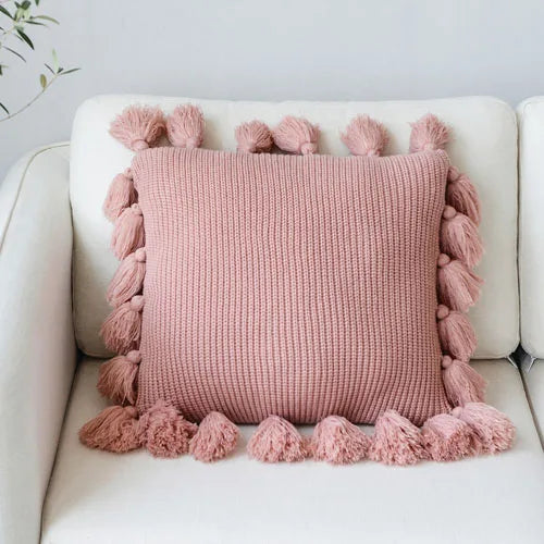 Decorbites™ Strick-Kissenbezug in Einheitsfarben - Weiches 45*45cm Kissenbezug für Sofa, Bett, Kinderzimmer