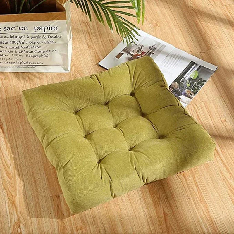 DecorBites™ Inyahome Square Floor Pillow Thick Cushion for Meditation, Yoga, Outdoor, Office