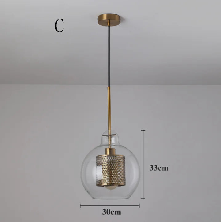 Decorbites™ Glas-Kugelleuchte: Moderne Hängelampe für Küche, Esszimmer, Wohnzimmer