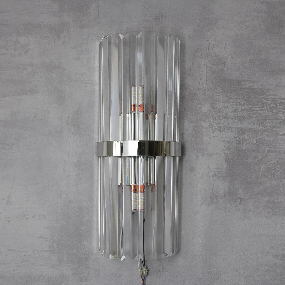 DecorBites™ Crystal Golden Wall Lamp: Luxury American Country Light for Home, Hotel, and Office