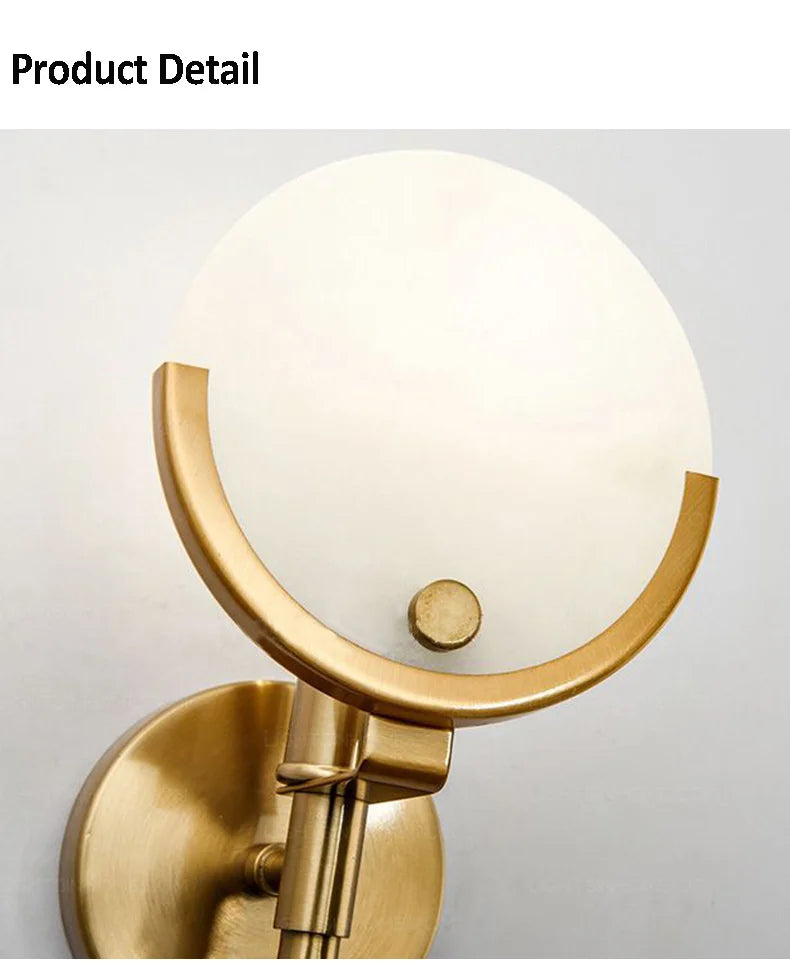 Decorbites™ Kreative Marmor Wandlampe: Neuer nordischer minimalistischer Lichtluxus für Wohnzimmer, Schlafzimmer, Flur.