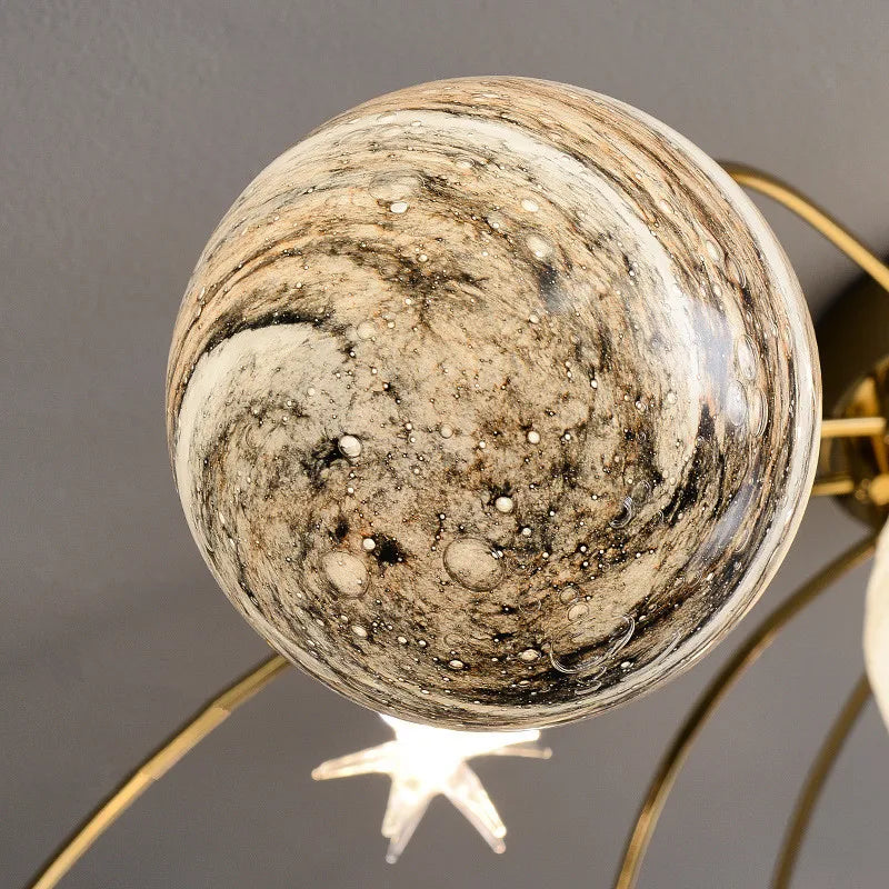 Decorbites™ Glasballen-Planet-Lüster für Kinderzimmer und Wohnzimmer
