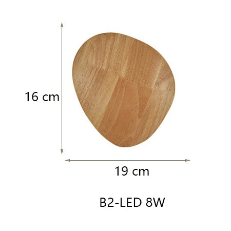 Decorbites™ Eclipse Holz-Wandleuchte: Modernes nordisches rundes LED-Design für Schlafzimmer und Gang