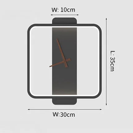 Decorbites™ LED-Wandlampe Wanduhr Modernes Design Nordisch Luxuriös Einfach Für Hotel Nachttisch