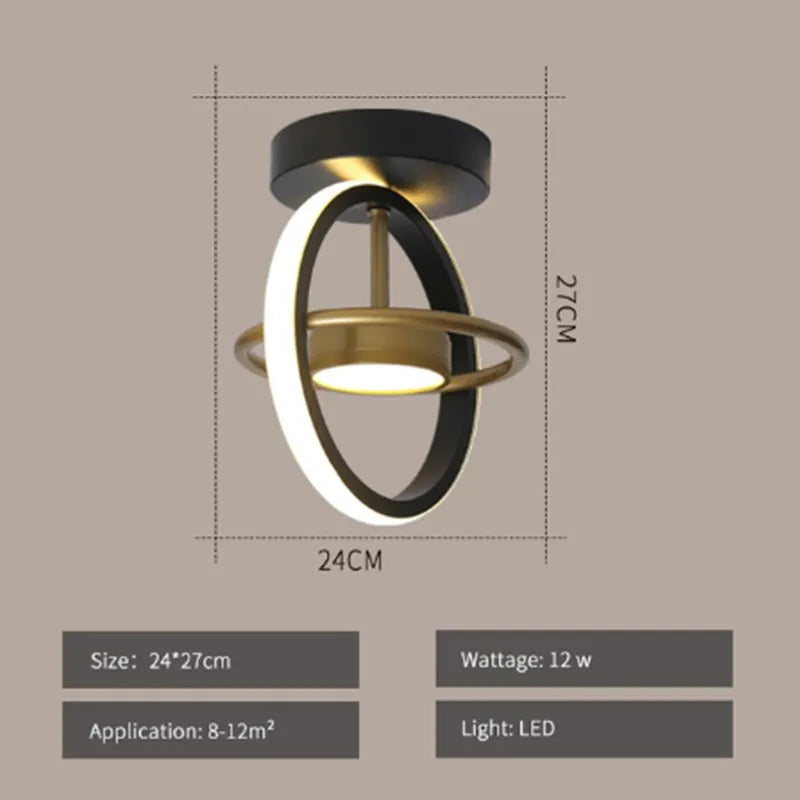 Decorbites™ LED-Deckenleuchte Kronleuchter für Zuhause Wohnzimmer Schlafzimmer Esszimmer Dekoration, Gold/Schwarze Armaturen