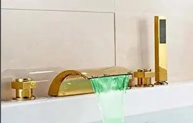 DecorBites™ LED Waterfall Bath Tub Faucet with Handshower