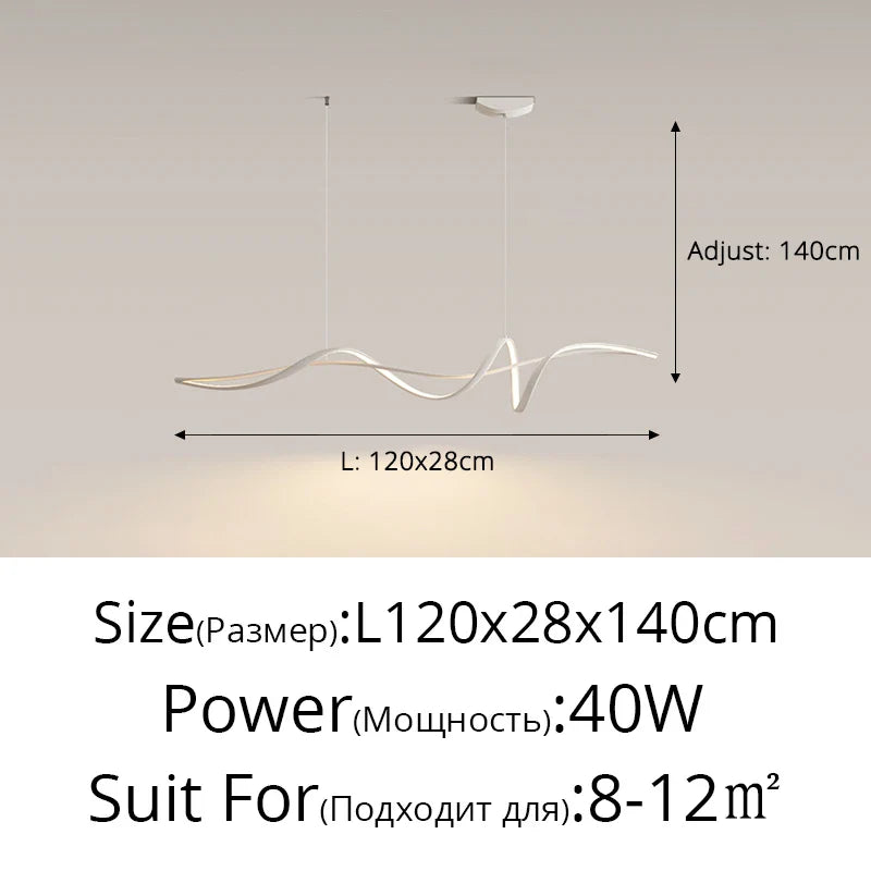 Modern Minimalist Aluminum LED Pendant Light