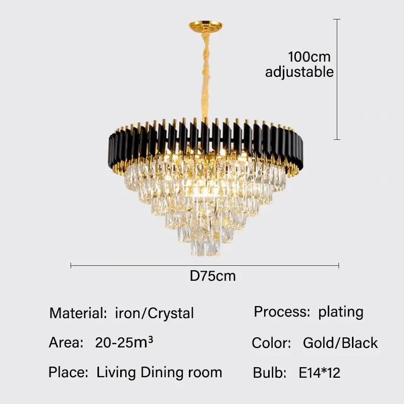 Decorbites™ Kristall-Hängeleuchter - Moderne Luxus-LED-Beleuchtung für Wohnzimmer, Esszimmer, Schlafzimmer