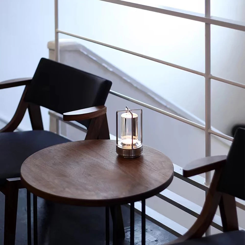 LED kristall tisch lampe Kunststoff Wiederaufladbare touch nacht lampe Schlafzimmer Nachttisch lampe Restaurant dekorative lampe