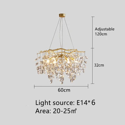 Decorbites™ Kristallzweig-Anhänger-Lüster für die Innenraumdekoration Leuchtenarmaturen
