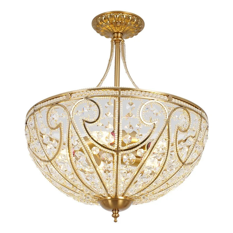 Decorbites™ Luxus-Kristall-Halbleuchter für Schlafzimmer, Restaurant, Gang – Europäischer Retro-Stil