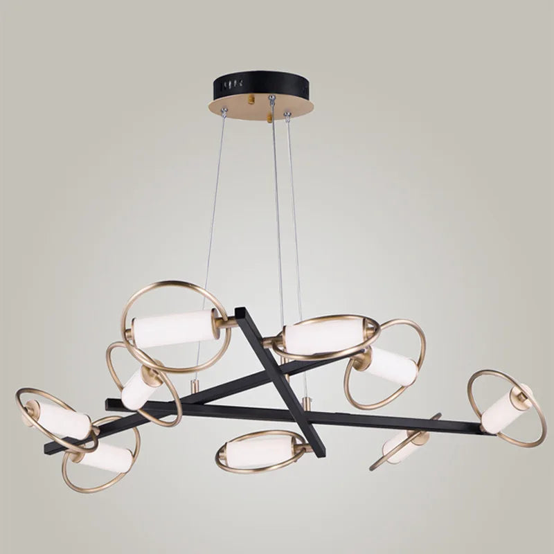 DecorBites™ Circular Ring LED Ceiling Chandelier for Home Decor - Modern Living Dining Room Pendant Light