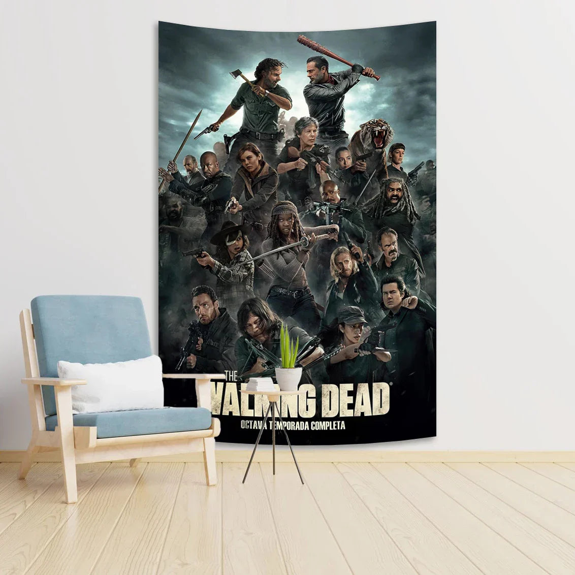 Decorbites™ Daryl Dixon Wandteppich: Klassische Horror-Wanddekoration für Schlafzimmer & Computerraum