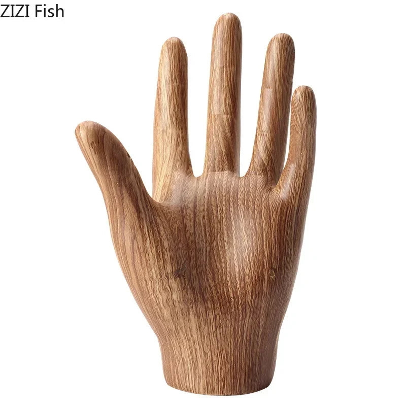 Decorbites™ Handflächenskulptur aus Harz Dekorationshandwerk Charakterstatue Raumdekoration