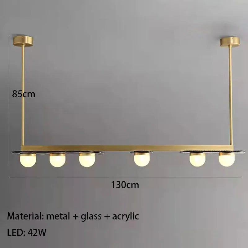 Decorbites™ Graue Glas-LED-Kronleuchter: Moderne Art-Deco-Beleuchtung für Esszimmer, Küche und Salon