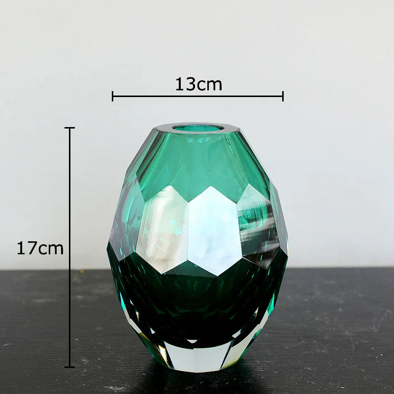 Decorbites™ Bernsteinglas-Vase für Schreibtischdekoration und Blumenarrangements