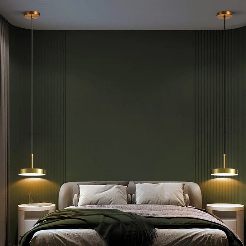 Decorbites™ Messing-LED-Hängeleuchten für modernes nordisches Stil-Schlafzimmer und Esszimmer