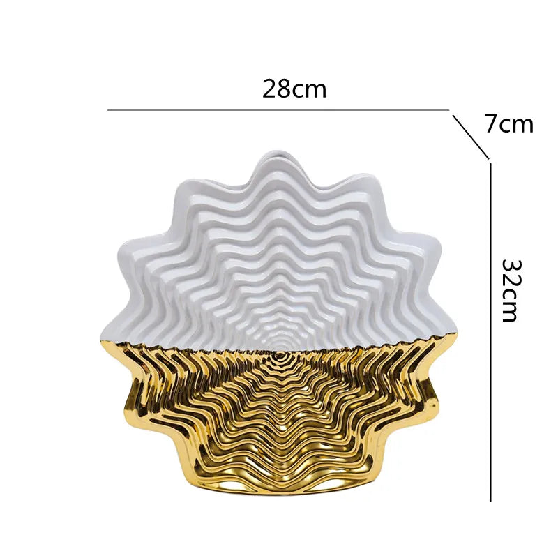 Decorbites™ Fransen-Geometrie Keramikvase Hochzeits-Home-Dekoration Blumenstrauß Blumentopf