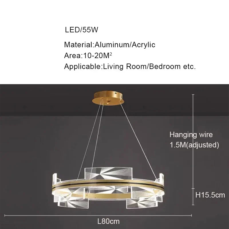 Decorbites™ Gold LED Anhängerleuchten Wohnzimmer Esszimmer Küche Bar Dekor Beleuchtung