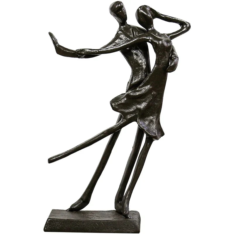 Decorbites™ Paar-Tänzer Porträt-Skulptur - Pas de Deux Wohnraum-Dekoration & Jahrestagsgeschenk
