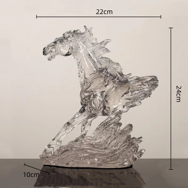 Decorbites™ Klar Pferd Harz-Skulptur Dekorative Figur Heimdekoration