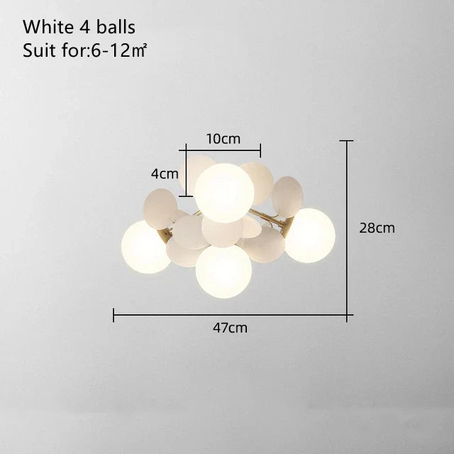 Decorbites™ Kinder-LED-Deckenleuchte: Eisenblech-Glas-Leuchter
